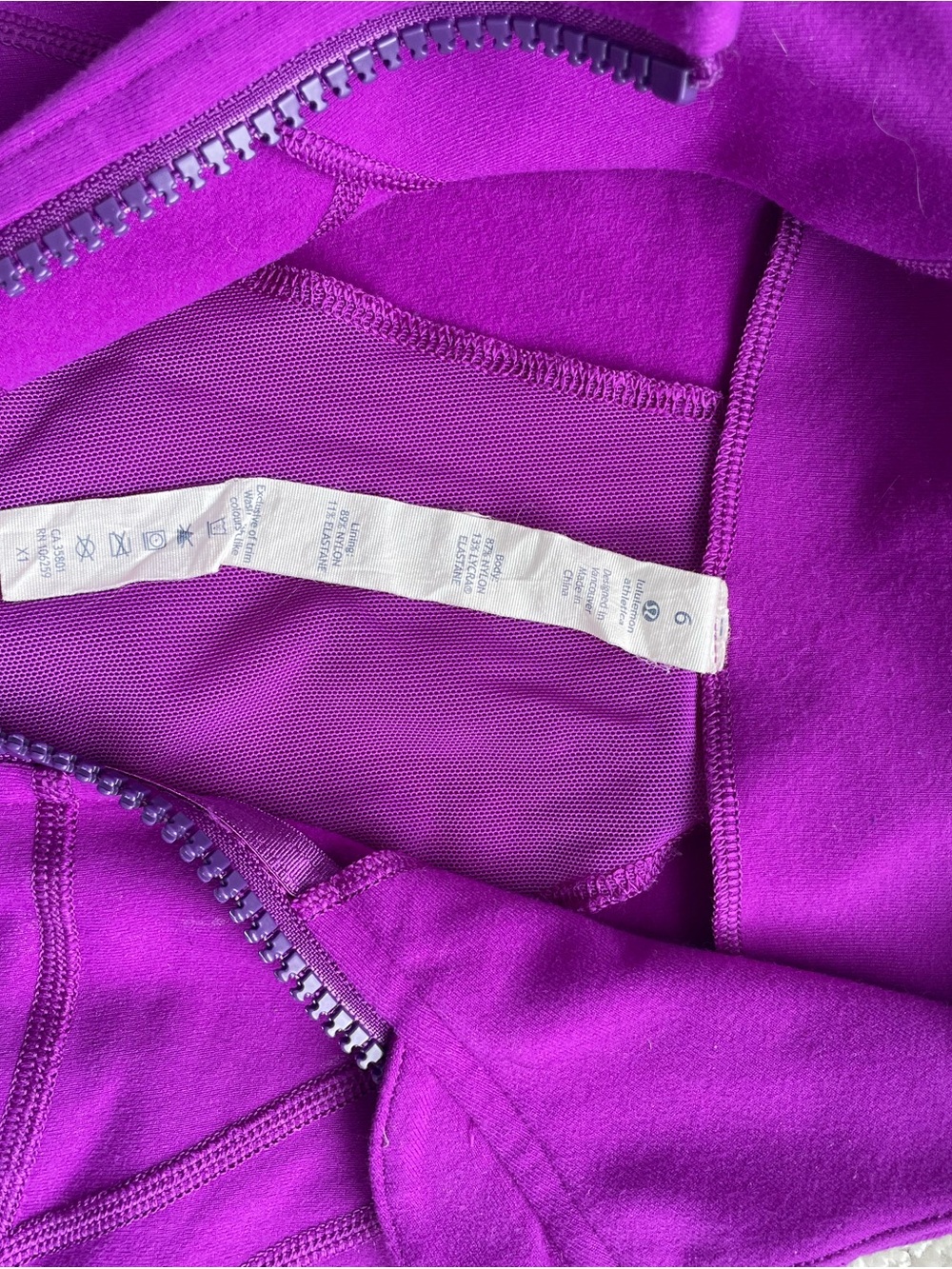 lululemon athletica Vibrant Purple Full-Zip Bomber Jacket - Picture 2 of 4